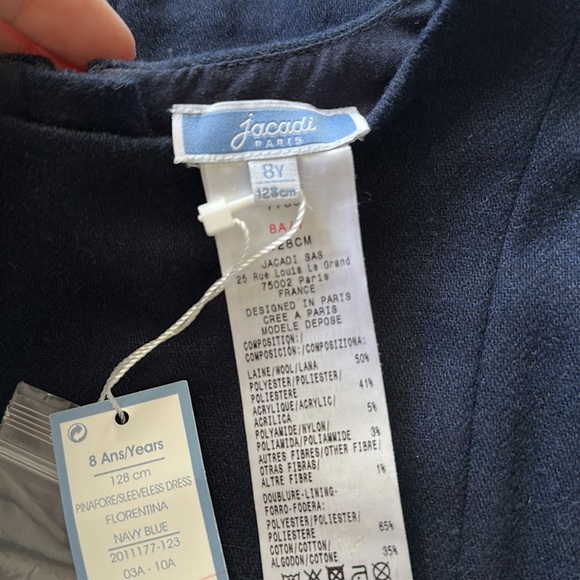 NWT Jacadi Florentina Wool Dress - Picture 6 of 7